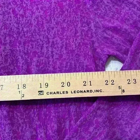 Free‎ People sheer purple cowl-neck top. Women’s size S/P - Picture 4 of 9